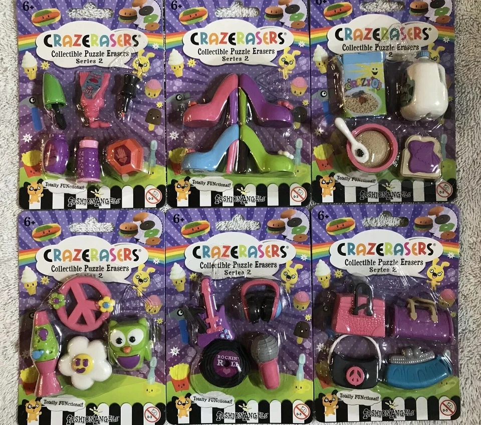 Fashion Angels Crazerasers Collectible Puzzle Erasers Series 2