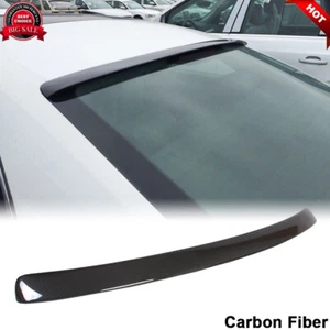 For Audi A5 B8 Coupe 2008-15 REAL CARBON FIBER Rear Roof Spoiler Window Wing Lip - Picture 1 of 12