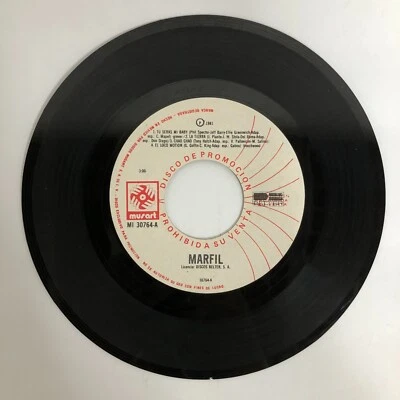 MARFIL -TU SERAS MI BABY- 1981 MEXICAN 7¨ SINGLE, PAPER SLEEVE, PROMO, LATIN POP - Image 1 of 3