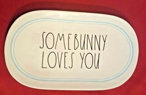 RAE DUNN  Easter Platter Big Tray SOME BUNNY LOVES YOU🎁❤️  LL Tray, NWT - Picture 1 of 3