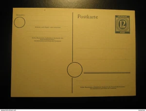 12 Pfennig Deutsche Post Postcard Postal Stationery Card USA British Russia All - Picture 1 of 1