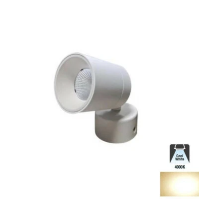 FARETTO LED SOFFITTO ORIENTABILE 7W LUCE NATURALE MODERNO BIANCO APPLIQUE LED - Immagine 1 di 4