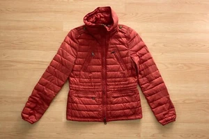 BURBERRY BRIT Women's Full Zip Light Puffer Orange Jacket, Size S - Picture 1 of 12