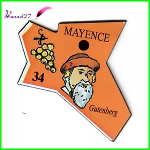 Magnet Le Gaulois Ville du monde Allemagne MAYENCE 34 Gutemberg - Imagen 1 de 1