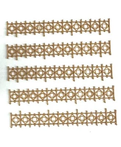 1756BE-DM HO Grate tipo ferro battuto x vari usi 5 pezzi colore beige sc 1:87 - Bild 1 von 1