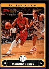 2006-07 Topps Black Los Angeles Lakers Basketball Card #60 Maurice Evans /99