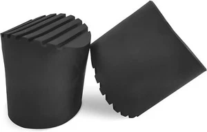 Telescoping Ladder Non Slip Feet Rubber Pads Extension Pads-52mm, Black - Picture 1 of 7