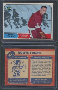 1968 Topps Hockey - #82 Howie Young - NMINT/MINT - Razor Sharp Corners!