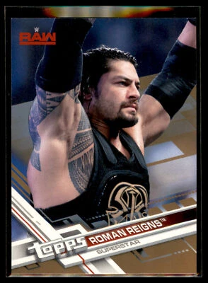 2017 Topps Then Now Forever WWE Wrestling BRONZE #133 Roman Reigns - Raw - Image 1 of 2