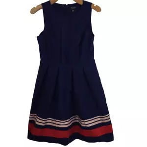 Jason Wu for Target Womens Fit & Flare Dress Blue w/Red Sleeveless Size 10 - Picture 1 of 11