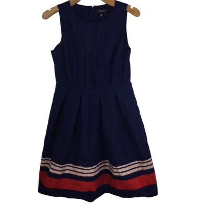 Jason Wu for Target Womens Fit & Flare Dress Blue w/Red Sleeveless Size 10 - Image 1 of 4