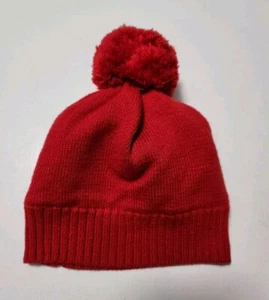 Janie and Jack Bebé Infante Rojo Tejido Gorro Pompón Sombrero Gorra Talla 0-3 Meses - Imagen 1 de 6