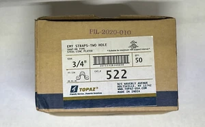 Correa EMT TOPAZ 522 3/4" 2 orificios ***caja de 50 piezas*** - Imagen 1 de 4
