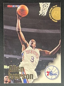 ALLEN IVERSON 1996-97 SkyBox NBA Hoops Rookie RC #295 | 76ers - Picture 1 of 2