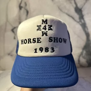 Sombrero de camionero Horse Show 1983 Kap II Snapback - Imagen 1 de 12
