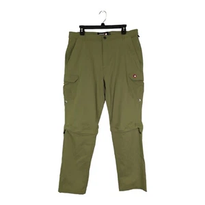 Canada Weather Gear Mens XL Green Convertible Hiking Cargo Pants Lightweight New - Picture 1 of 5