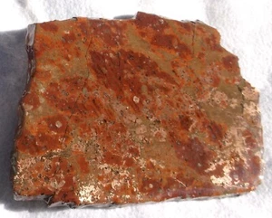 Copper Ore Specimen Huge Shiny Glossy Slab 1.86 Lb's 846 Grams Keweenaw MI - Picture 1 of 6