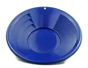 14" PANNING GOLD PAN - BLUE - Picture 1 of 1