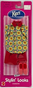 Ken Stylin' Looks 2001 Outfit Set rot Shorts Shirt Schuhe Mattel Barbie NRFB neu in Verpackung - Bild 1 von 6