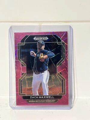 2022 Panini Prizm Draft Picks Zach Maxwell Neon Pink Velocity #PDP183 - Image 1 of 2