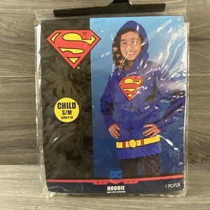 Superman Child Size Small/Medium Hoodie Costume Halloween Dress Up Cosplay - Picture 1 of 8