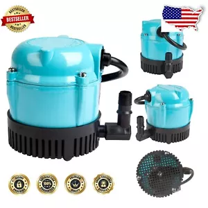 Blue Direct Drive Submersible Pump for Garden Fountains - 115V Compact Solution - Picture 1 of 12