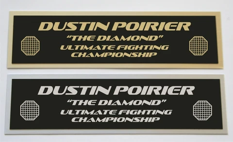 Dustin Poirier UFC nameplate for signed mma gloves photo or case Cover