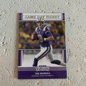 2020 Panini Contenders Draft Picks Joe Burrow Game Day Ticket