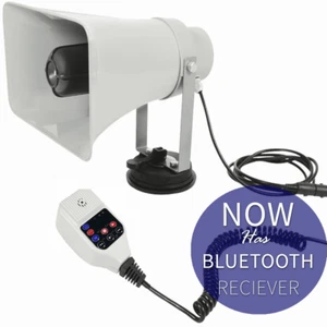 Complete 12v Vehicle Car Roof Campaign Megaphone Horn PA System + Siren & Looper - Picture 1 of 6