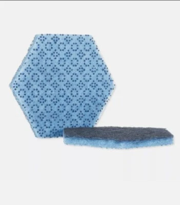 SCOTCH-BRITE PROFESSIONAL Scour Pad Scotch-Brite 15 Ct - Low Scratch PROFESSIONAL 2000HEX 5.75" x 5" Blue