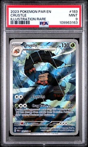 PSA 8 CRUSTLE PARADOX RIFT 2023 POKÉMON PAR ILLUSTRATION RARE #183 - Picture 1 of 2