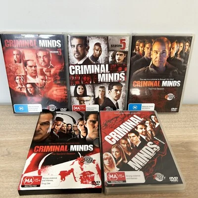 Criminal Minds DVD Season 1 2 3 4 5 DVD Set 1-5 Series Region 4 PAL - image 1 of 4