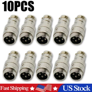 10 Stück 4 Pin Amateurfunk & CB-Funk Mikrofon Stecker Stecker Löt Typ * - Bild 1 von 6