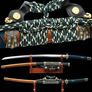 Tokugawa Tachi Hecho a Mano Full Tang Spring Acero Espada Samurai Japonesa Muy Afilada - Imagen 1 de 9