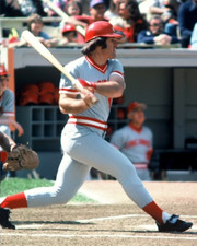 1977 PETE ROSE Cincinnati Reds BASEBALL ACTION Glossy Photo 8x10 PICTURE WOW!