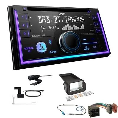 JVC 2-DIN MP3 Autoradio Bluetooth DAB+ für Citroen Nemo ab 2008 schwarz - Bild 1 von 4