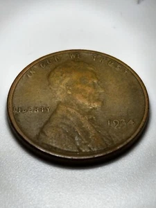1934 Wheat Penny Error - 3 Not Stretched, Part of B Missing & Weak Motto - Picture 1 of 8