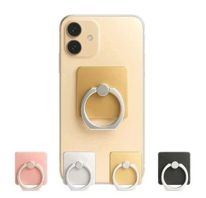 Soporte de anillo para teléfono celular enchapado metal agarre para dedos soporte dorado/rosa/negro  - Imagen 1 de 8