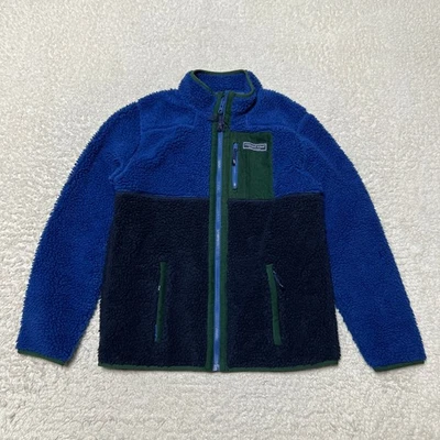Chaqueta Vineyard Vines Niños Extra Grande Azul Sherpa Supershep Vellón Cremallera Juvenil Foto 1 de 4