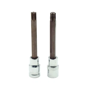 2 Stück T52 Torx Steckschlüssel S2 Stahl 125 mm Länge, 1/2 Zoll Antrieb - Bild 1 von 5