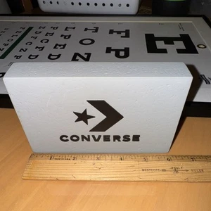 Converse Retail Advertising Block Sign 4" Tall x 6" Wide x 1" Deep - Picture 1 of 4