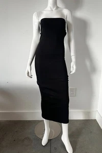 Zara trägerloses Strick Midikleid hinten offen Größe XS - Bild 1 von 5