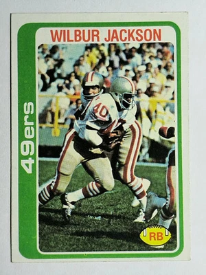 1978 Topps #38 Wilbur Jackson (EX) - Image 1 of 2