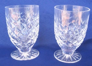 2 vasos de jugo Waterford Crystal Powerscourt con patas 3,75 alto 6 oz capacidad - Imagen 1 de 6