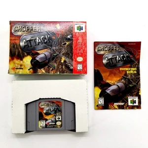 Chopper Attack (Nintendo 64) Authentic Complete w/ Box & Manual Tested Works - Picture 1 of 13