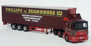 Corgi 1/50 CC12012 MAN F2000 Curtainside Phillips Seahouses Diecast Truck - Picture 1 of 5