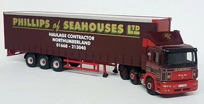 Corgi 1/50 CC12012 MAN F2000 Curtainside Phillips Seahouses Diecast Truck - Image 1 of 4