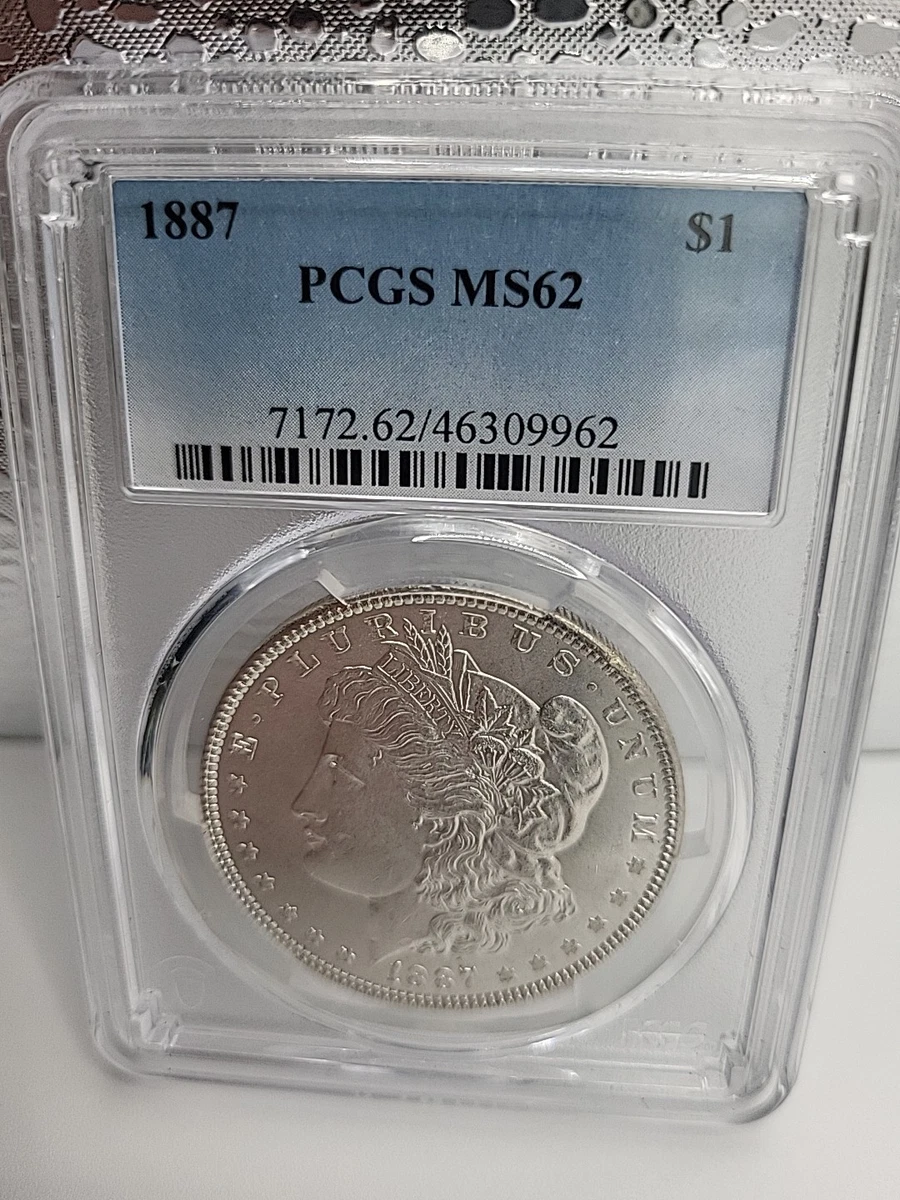 アメリカ　モルガンダラー銀貨1887 MS-62 PCGS MS 62 Graded 1887 Year Morgan US Dollars (1878-1921) for sale | eBay