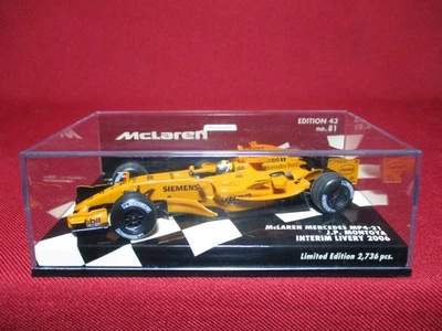 1:43 Juan Pablo Montoya 2006 McLaren Mercedes MP4-21 Interim Livery Minichamps - Image 1 of 4