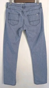 Armani Exchange Mens Jeans 30x30 Light Wash Low Rise Straight Stash Pocket 2015 - Picture 1 of 12